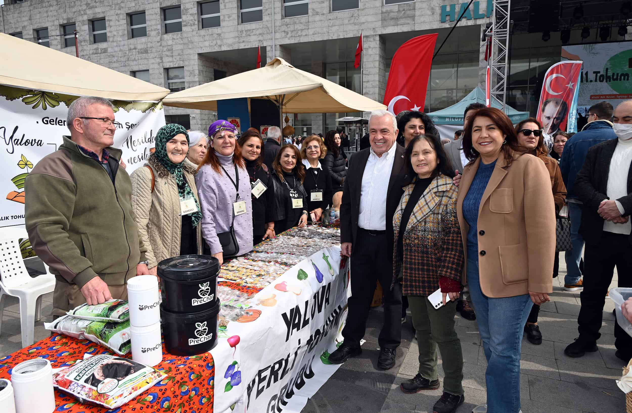 Nilüfer 11. Tohum Takas Şenliği’nde Yalova Belediyesi Standı Yoğun İlgi Gördü